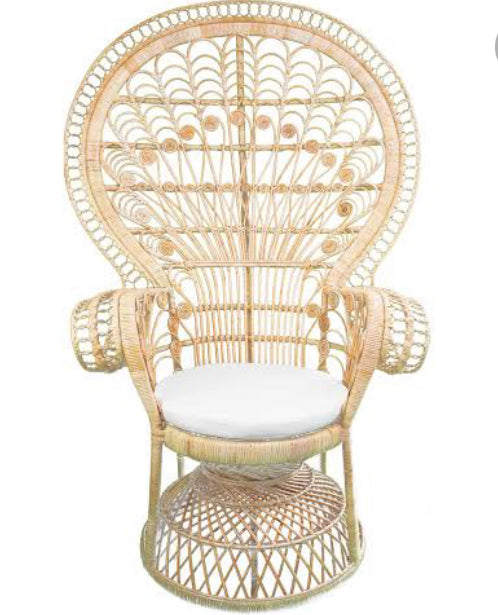 Rattan peacock chair